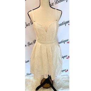 White high low dress